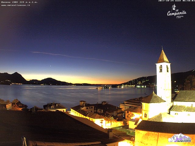 time-lapse frame, Baveno Stresa 24-10-2017 webcam