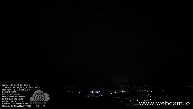 time-lapse frame, MeteoReocín webcam