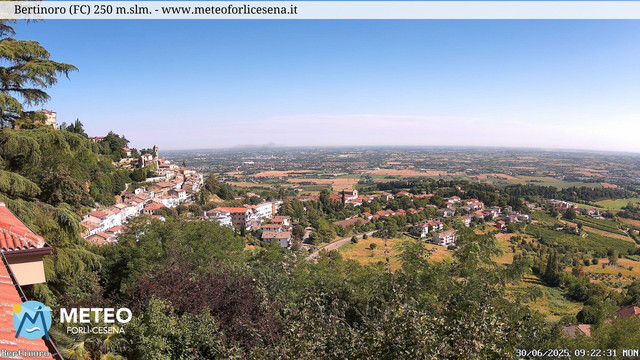 time-lapse frame, Bertinoro webcam