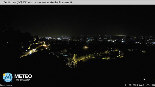time-lapse frame, Bertinoro webcam