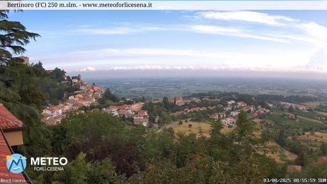 time-lapse frame, Bertinoro webcam