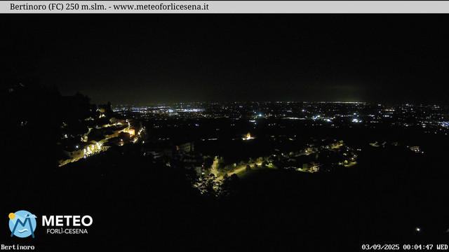 time-lapse frame, Bertinoro webcam
