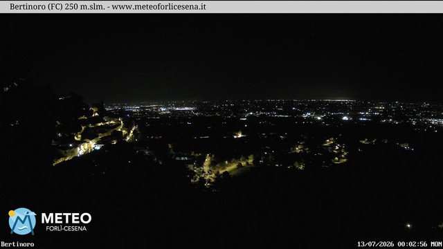 time-lapse frame, Bertinoro webcam