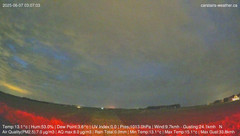 view from Carstairs Sky Cam on 2025-06-07