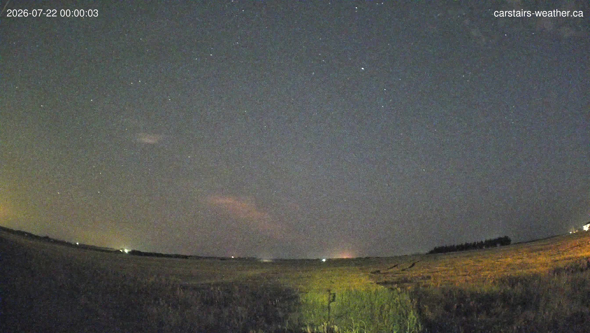 time-lapse frame, Carstairs Sky Cam webcam