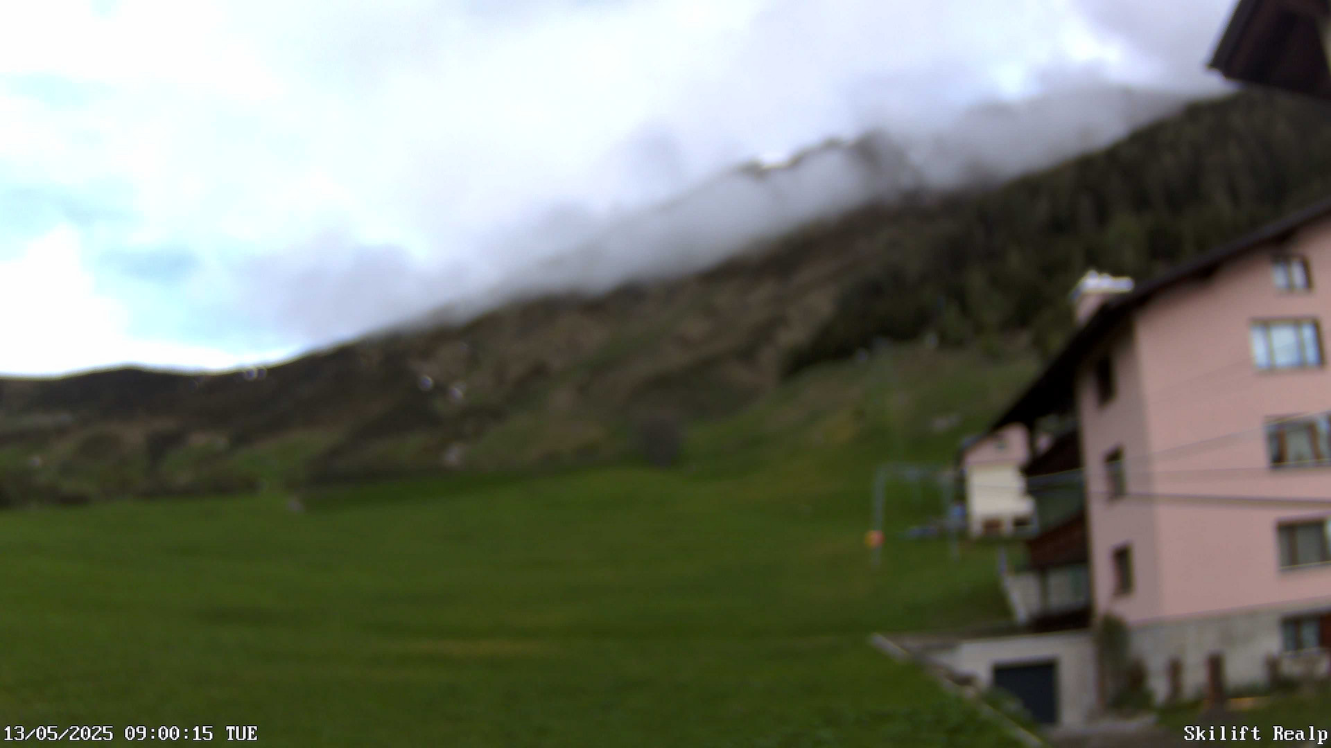 time-lapse frame, Skilift Realp webcam