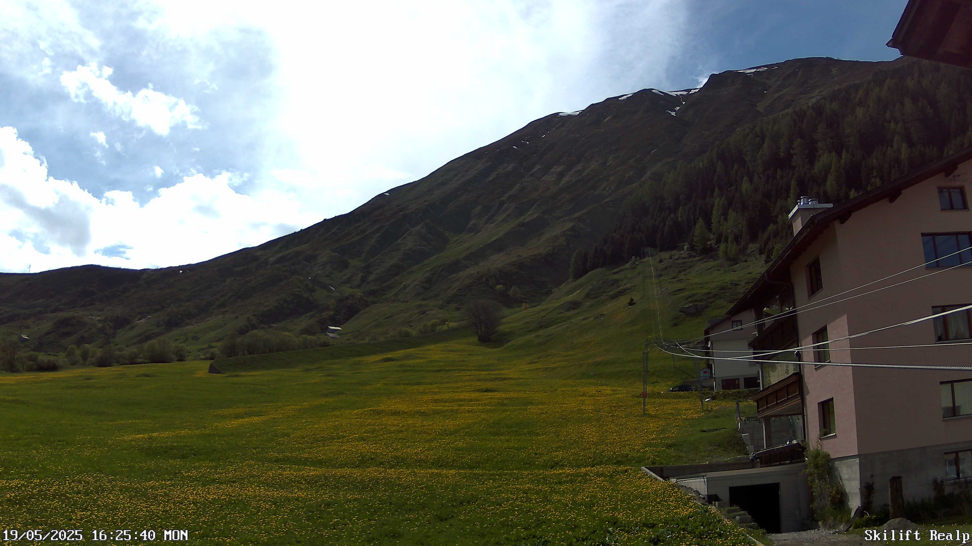 time-lapse frame, Skilift Realp webcam