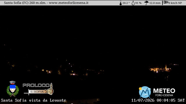 time-lapse frame, Santa Sofia webcam