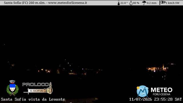 time-lapse frame, Santa Sofia webcam