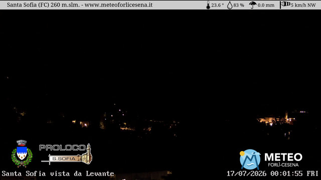 time-lapse frame, Santa Sofia webcam