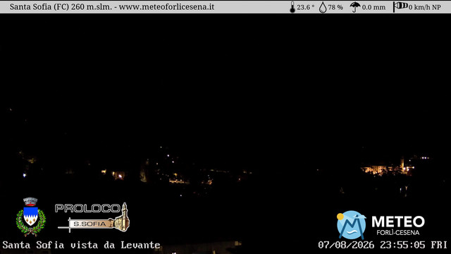 time-lapse frame, Santa Sofia webcam