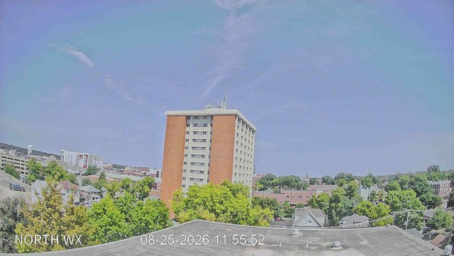 view from University Place Apartments - North Weather on 2026-08-25