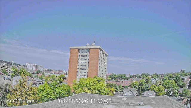 view from University Place Apartments - North Weather on 2026-08-31