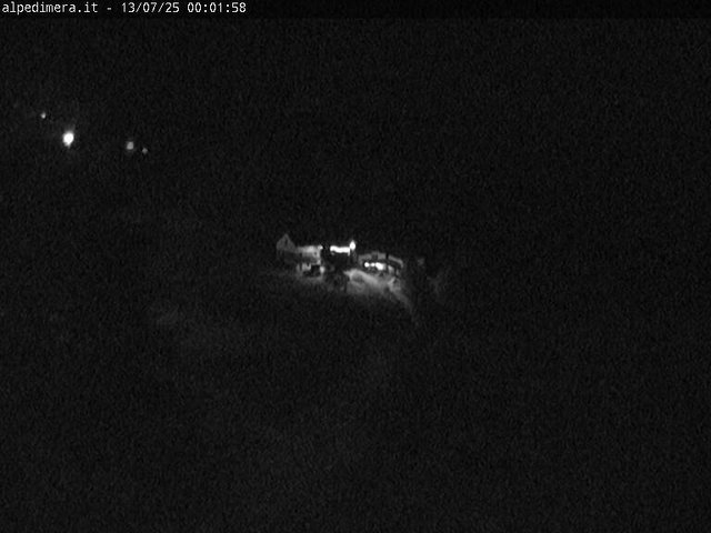 time-lapse frame, Alpe di Mera - Arrivo pista Baita e campo scuola webcam
