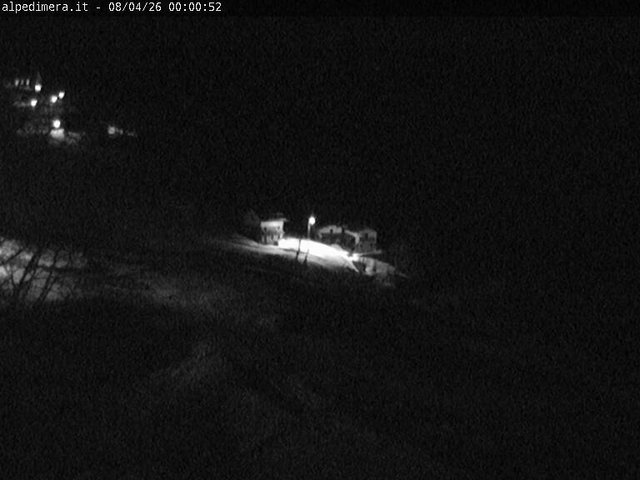 time-lapse frame, Alpe di Mera - Arrivo pista Baita e campo scuola webcam