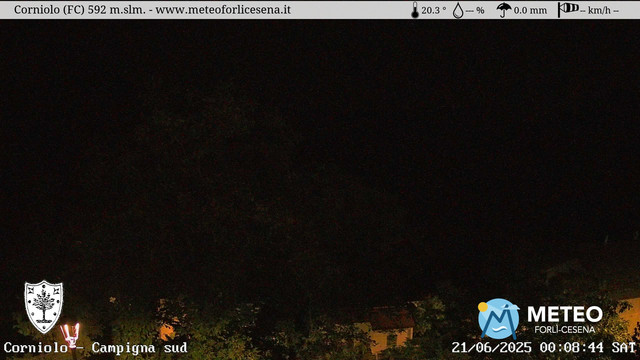 time-lapse frame, Corniolo webcam