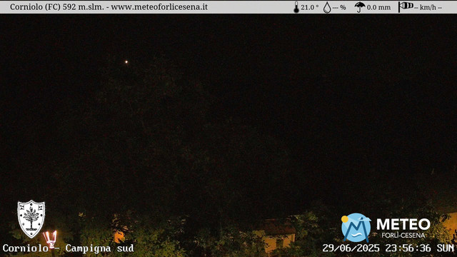 time-lapse frame, Corniolo webcam