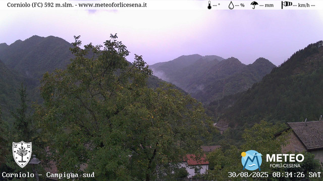 time-lapse frame, Corniolo webcam