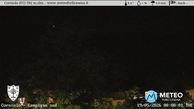 time-lapse frame, Corniolo webcam