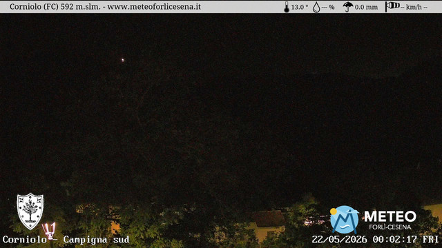 time-lapse frame, Corniolo webcam