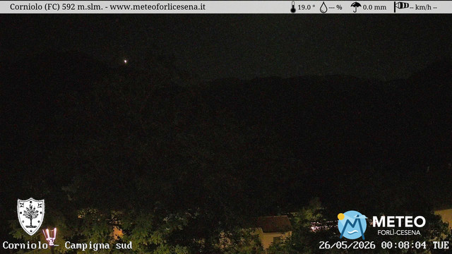 time-lapse frame, Corniolo webcam
