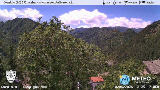 time-lapse frame, Corniolo webcam