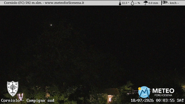 time-lapse frame, Corniolo webcam