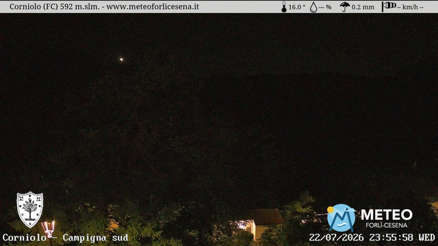 time-lapse frame, Corniolo webcam