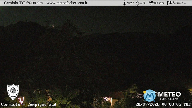 time-lapse frame, Corniolo webcam