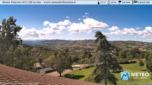 time-lapse frame, Monte Palareto webcam
