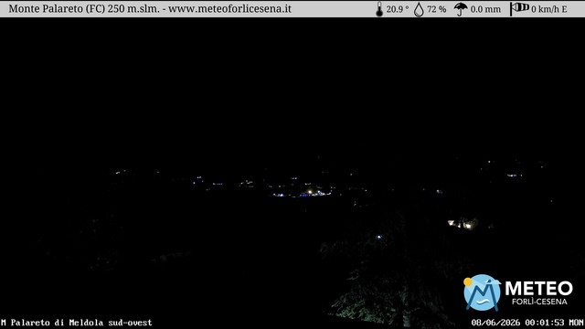 time-lapse frame, Monte Palareto webcam