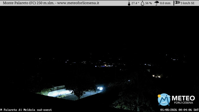 time-lapse frame, Monte Palareto webcam