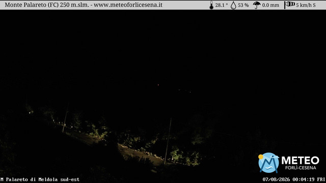 time-lapse frame, Monte Palareto SE webcam