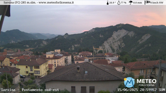 time-lapse frame, Sarsina webcam