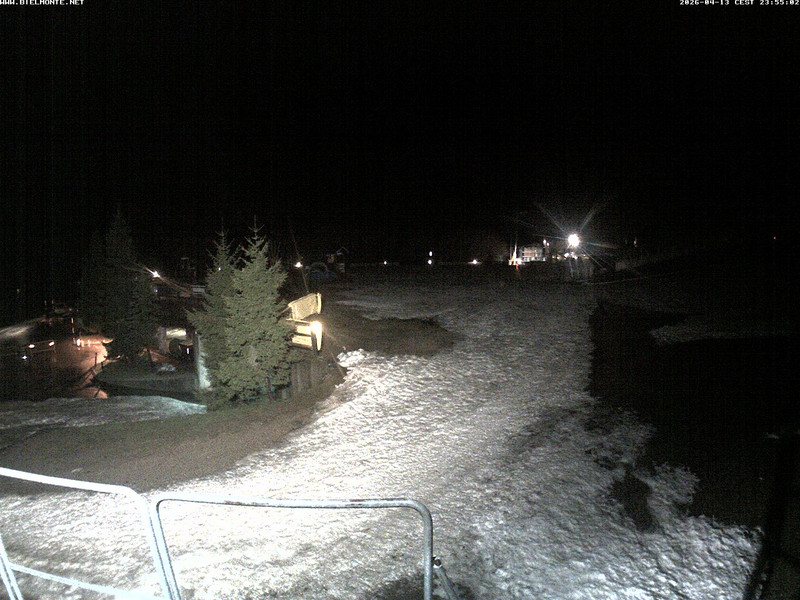 time-lapse frame, Bielmonte piste versante sud webcam