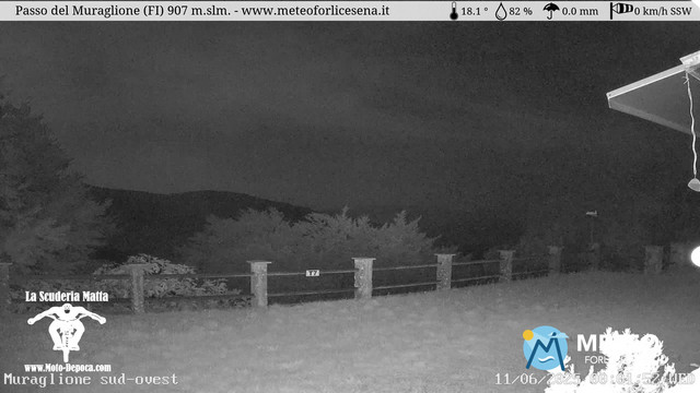 time-lapse frame, Passo del Muraglione webcam