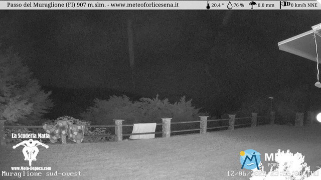 time-lapse frame, Passo del Muraglione webcam