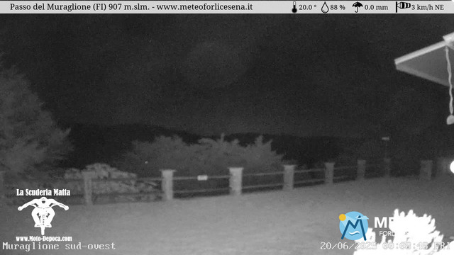 time-lapse frame, Passo del Muraglione webcam
