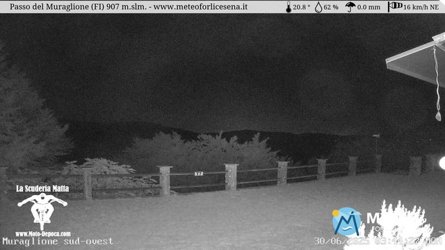 time-lapse frame, Passo del Muraglione webcam