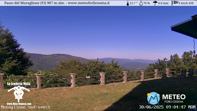 time-lapse frame, Passo del Muraglione webcam
