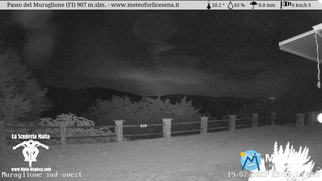 time-lapse frame, Passo del Muraglione webcam