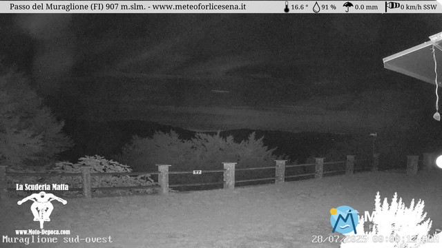 time-lapse frame, Passo del Muraglione webcam