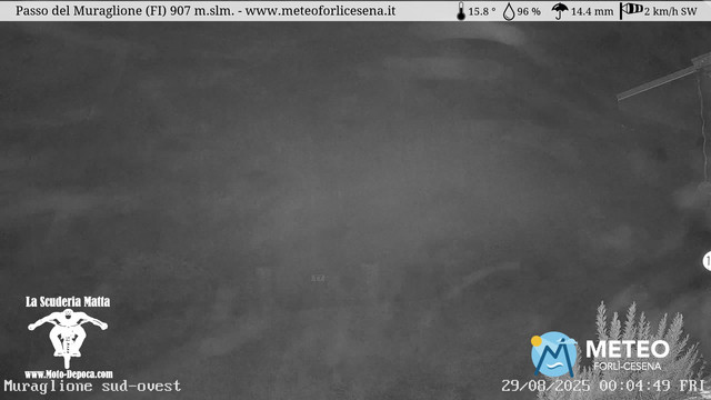 time-lapse frame, Passo del Muraglione webcam