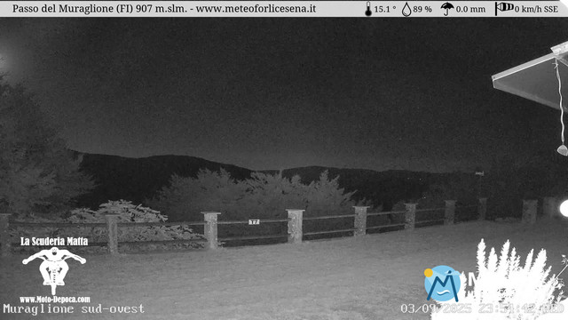 time-lapse frame, Passo del Muraglione webcam