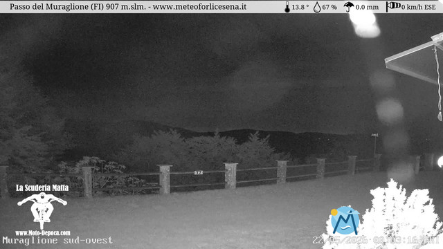 time-lapse frame, Passo del Muraglione webcam