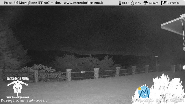 time-lapse frame, Passo del Muraglione webcam
