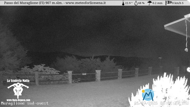 time-lapse frame, Passo del Muraglione webcam