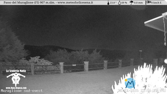time-lapse frame, Passo del Muraglione webcam