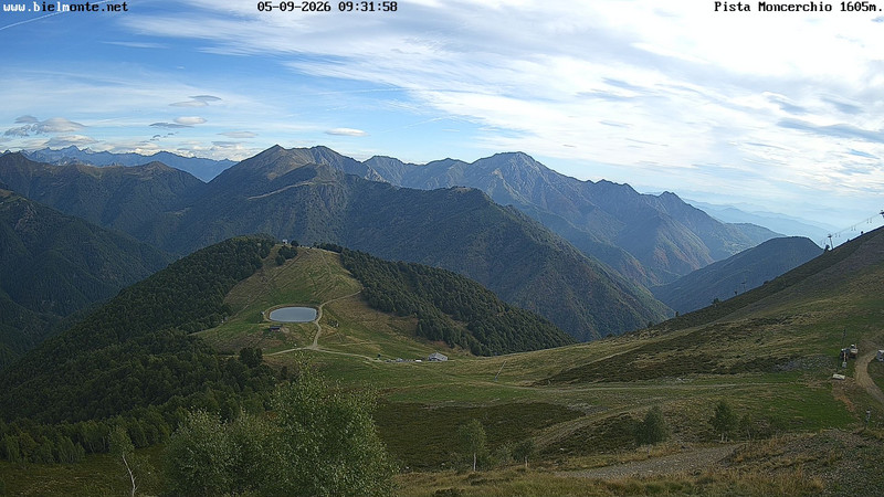 view from Bielmonte Monte Marca est on 2026-09-05