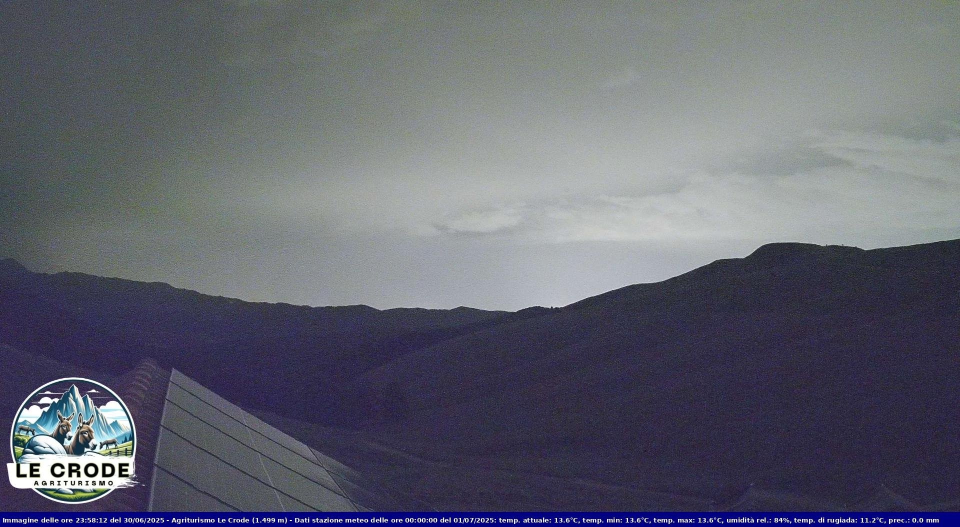 time-lapse frame, Agriturismo Le Crode - M. Pizzoc (TV) - 1499 m webcam